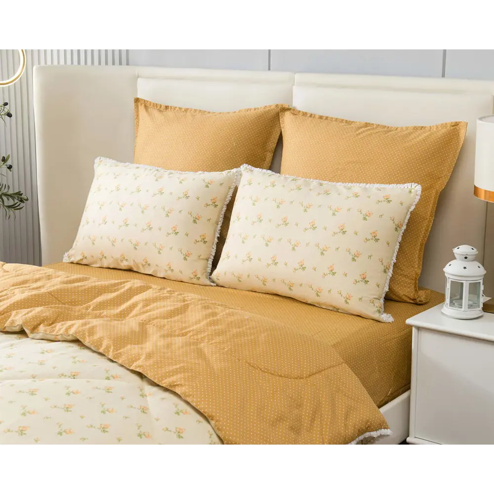 Фото 4 Комплект постельного белья Sofi de marko Бернадетт евро сатин оранжевый Фото 4 Комплект постельного белья Sofi de marko Бернадетт евро сатин оранжевый