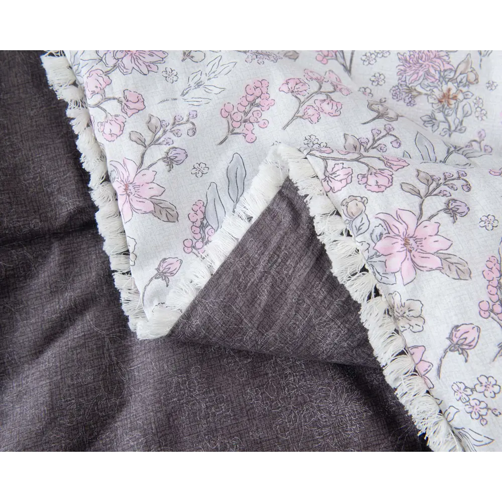 Фото 5 Комплект постельного белья Sofi de marko Бернадетт евро сатин бело-фиолетовый Фото 5 Комплект постельного белья Sofi de marko Бернадетт евро сатин бело-фиолетовый