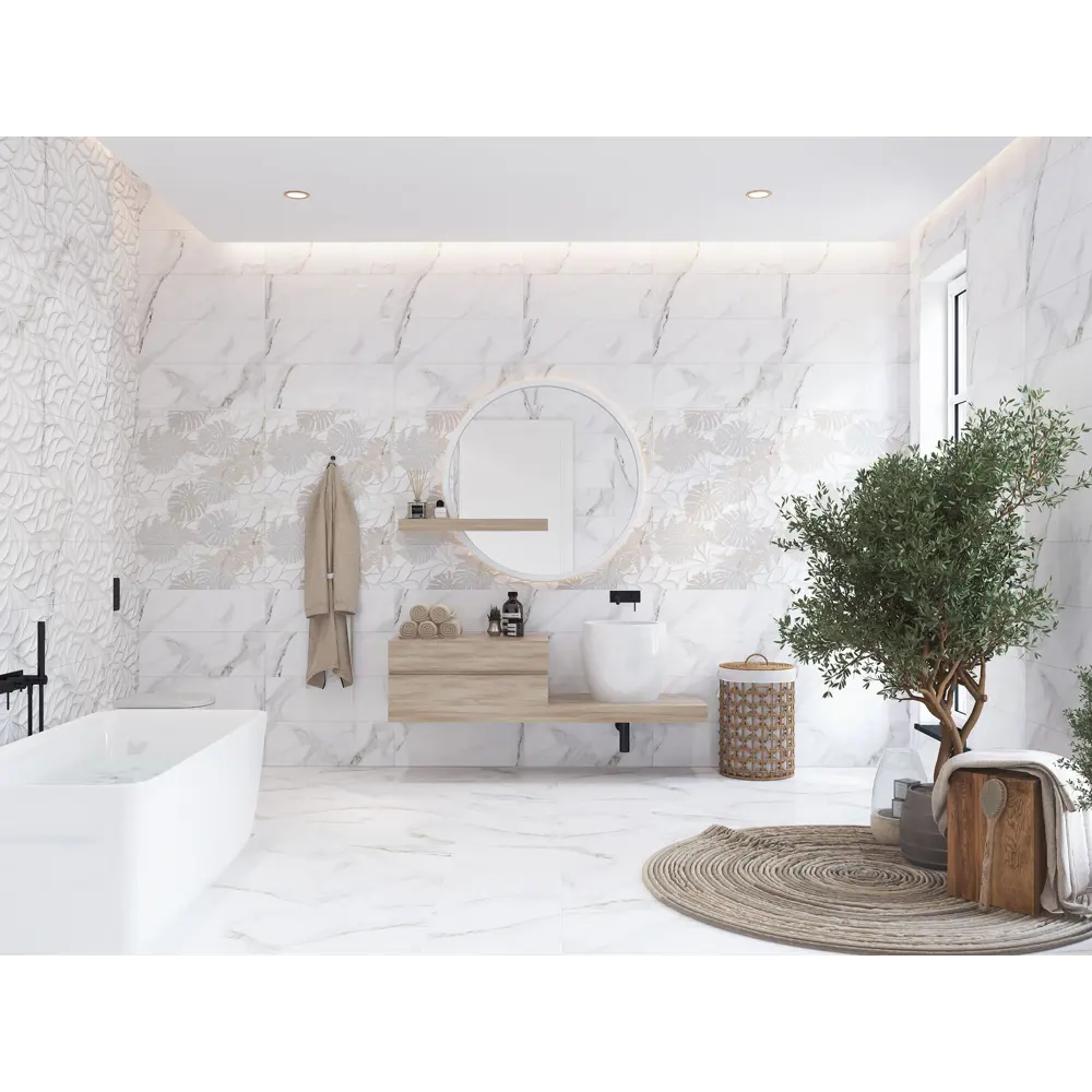 Фото Настенная плитка Eletto ceramica Calacatta 506901101ekb 24.2x70см цвет белый, цена за упаковку Фото Настенная плитка Eletto ceramica Calacatta 506901101ekb 24.2x70см цвет белый, цена за упаковку