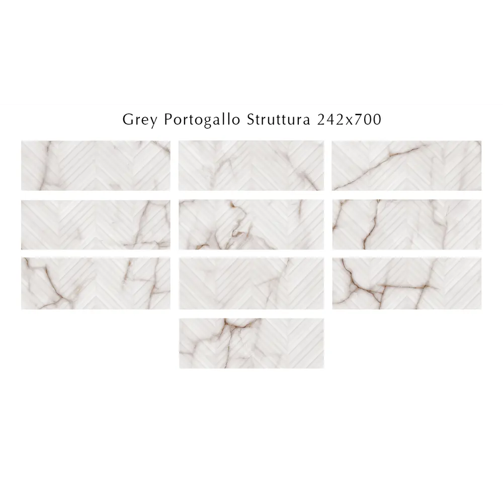 Фото 3 Настенная плитка Eletto ceramica Portogallo 509211101ekb 24.2x70см цвет серый, цена за упаковку Фото 3 Настенная плитка Eletto ceramica Portogallo 509211101ekb 24.2x70см цвет серый, цена за упаковку