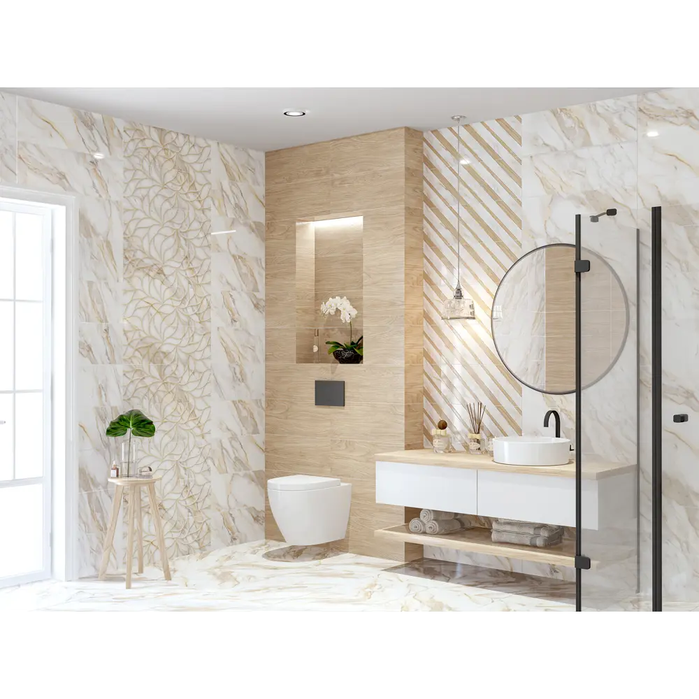 Фото 2 Настенная плитка Eletto ceramica Calacatta 508181101prm 24.2x70см цвет бежевый, цена за упаковку Фото 2 Настенная плитка Eletto ceramica Calacatta 508181101prm 24.2x70см цвет бежевый, цена за упаковку