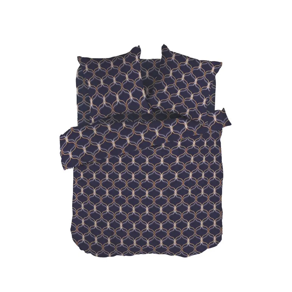 Фото 2 Комплект постельного белья Wenge евро бязь темно-синий