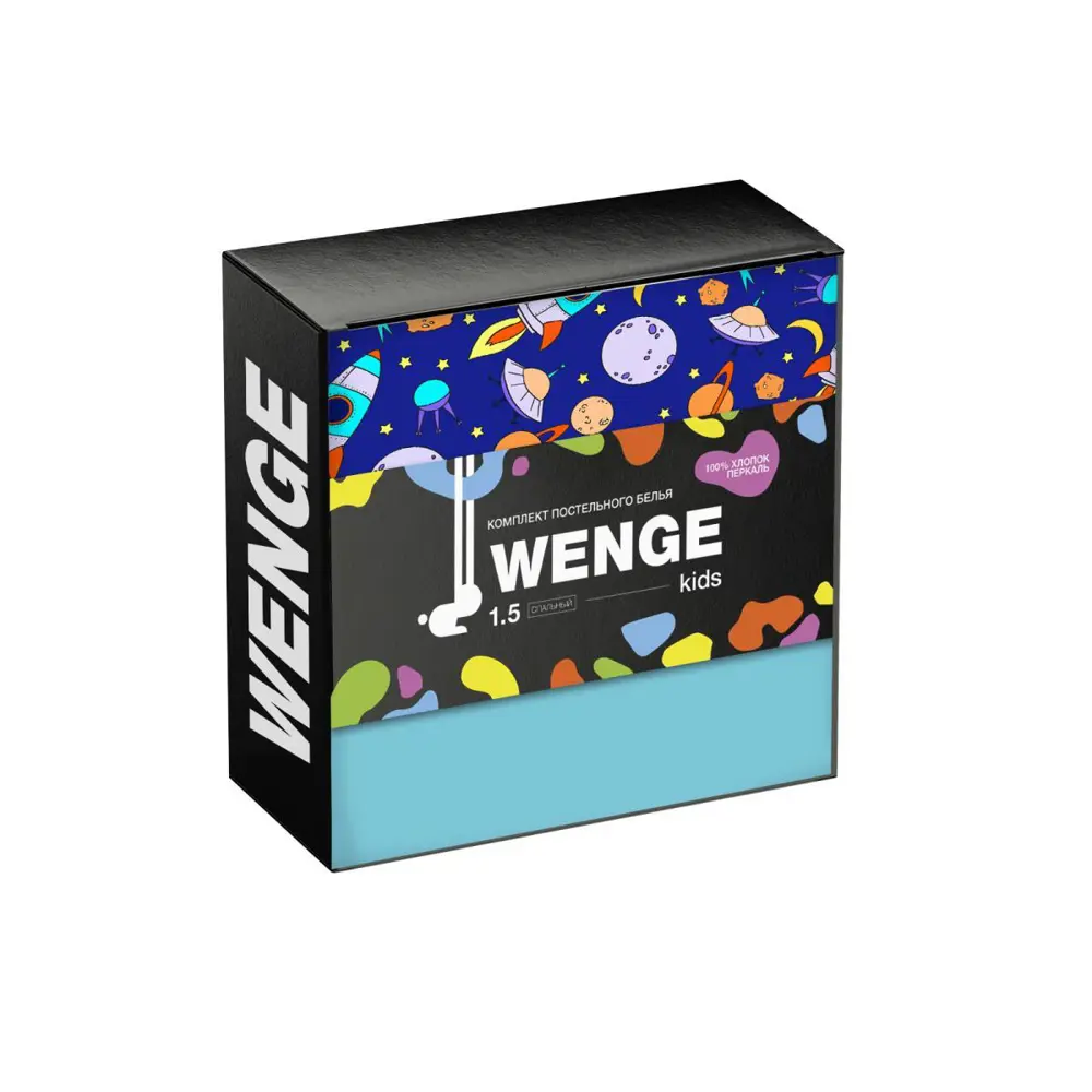 Фото 2 Комплект постельного белья Wenge детский перкаль синий