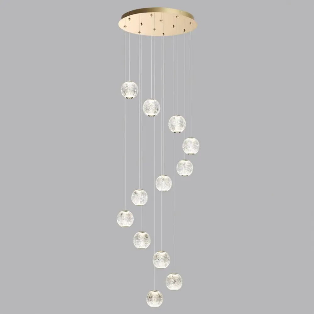 Фото Люстра подвесная светодиодная Odeon Light 5008-56l 21 м² нейтральный белый свет цвет золото Фото Люстра подвесная светодиодная Odeon Light 5008-56l 21 м² нейтральный белый свет цвет золото