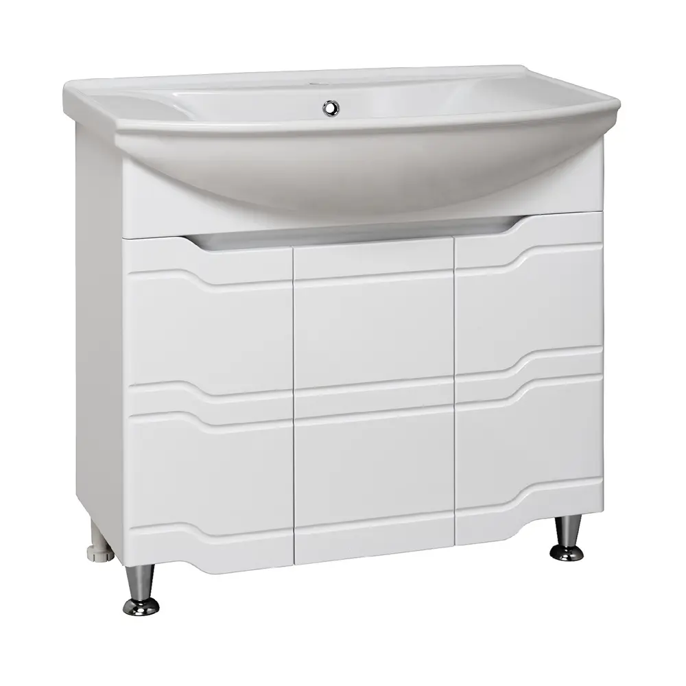 Фото 4 Раковина мебельная Runo стиль Умывальник "Стиль-85"белый (Kirovit) 86.5см цвет белый Фото 4 Раковина мебельная Runo стиль Умывальник "Стиль-85"белый (Kirovit) 86.5см цвет белый