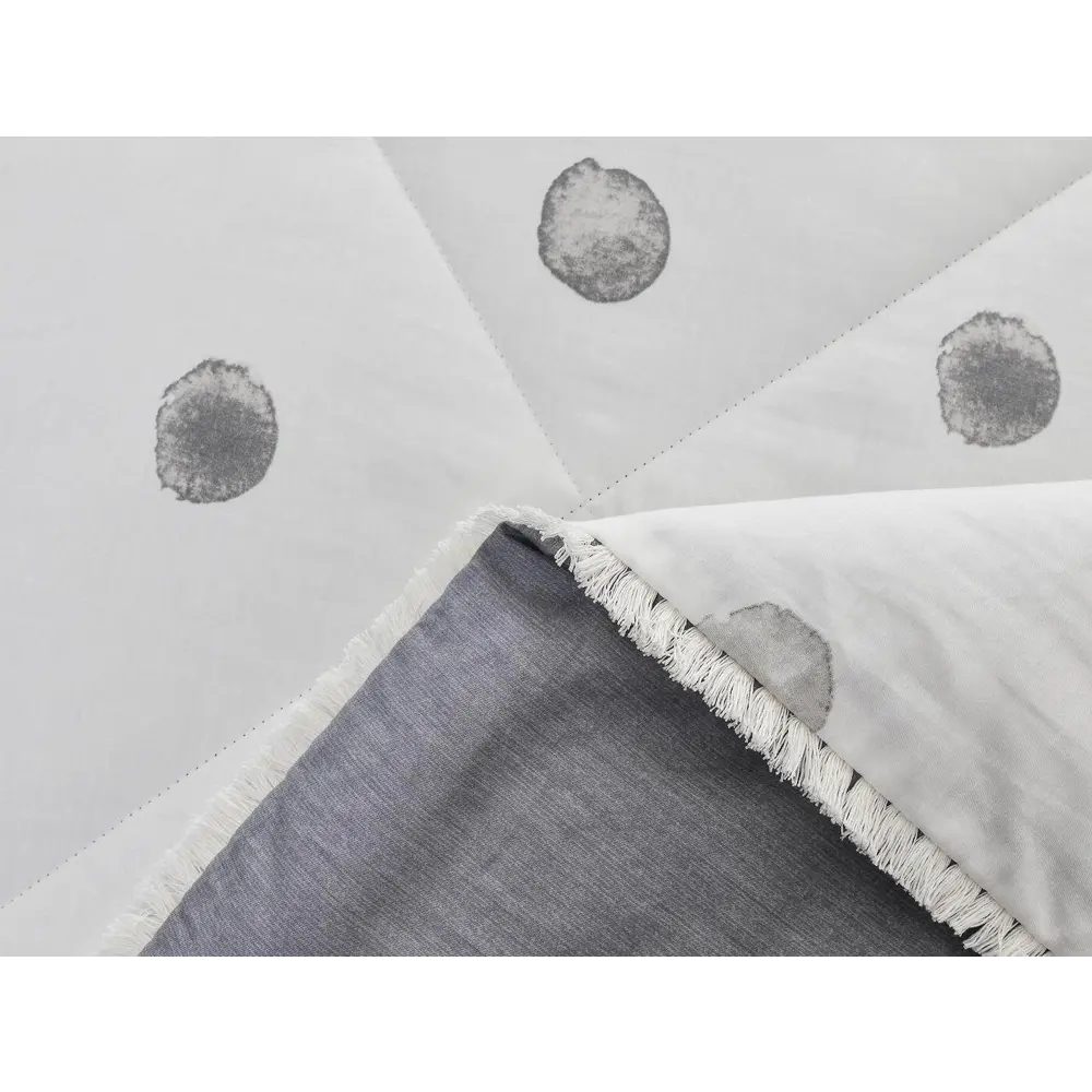 Фото 7 Комплект постельного белья Sofi de marko Бернадетт 1.5-спальный сатин бело-серый Фото 7 Комплект постельного белья Sofi de marko Бернадетт 1.5-спальный сатин бело-серый