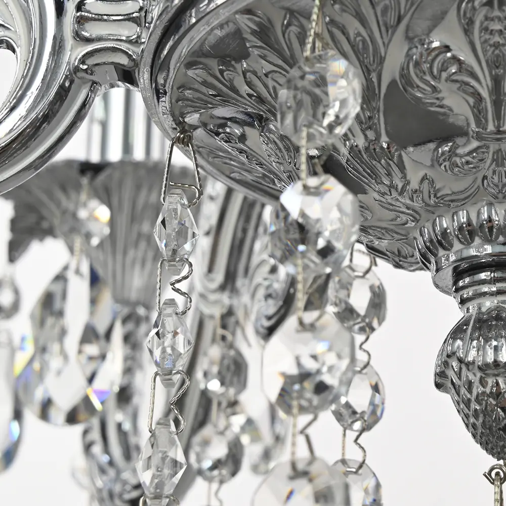 Фото 8 Люстра подвесная Bohemia Ivele Crystal Al79101.6.175.b.nw 6 ламп 12 м² цвет серый/серебристый Фото 8 Люстра подвесная Bohemia Ivele Crystal Al79101.6.175.b.nw 6 ламп 12 м² цвет серый/серебристый