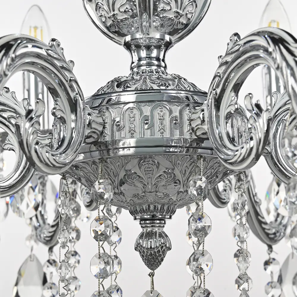 Фото 4 Люстра подвесная Bohemia Ivele Crystal Al79101.6.175.b.nw 6 ламп 12 м² цвет серый/серебристый Фото 4 Люстра подвесная Bohemia Ivele Crystal Al79101.6.175.b.nw 6 ламп 12 м² цвет серый/серебристый