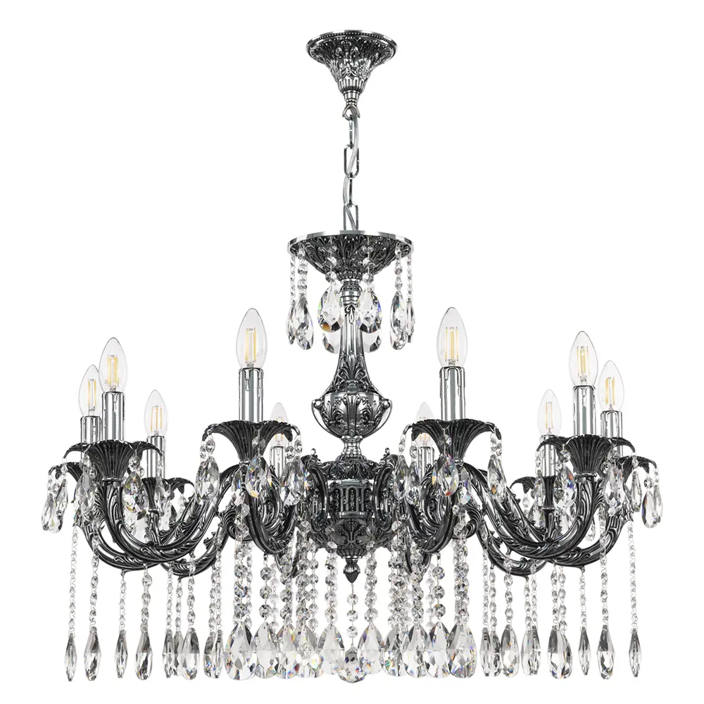 Фото Люстра подвесная Bohemia Ivele Crystal Al79101.10.250.a.nb 10 ламп 20 м² цвет серый/серебристый Фото Люстра подвесная Bohemia Ivele Crystal Al79101.10.250.a.nb 10 ламп 20 м² цвет серый/серебристый
