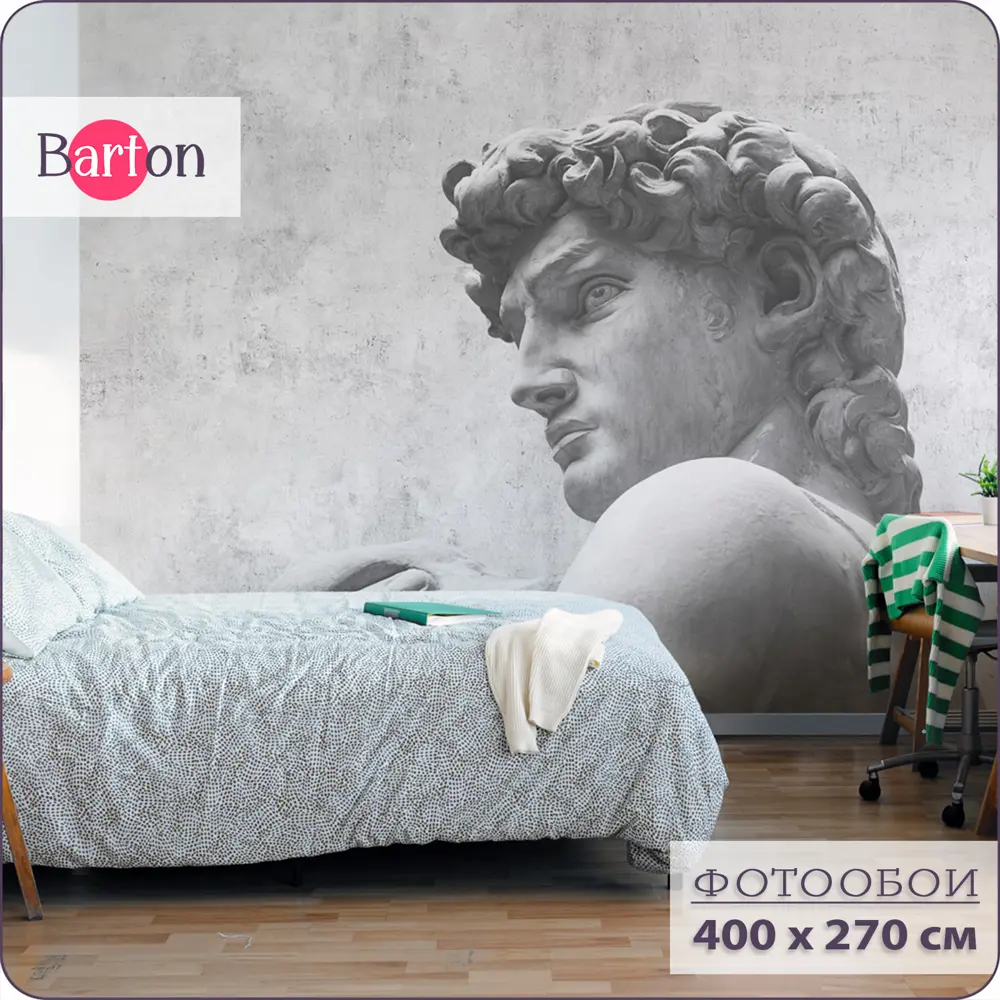 Фото Фотообои флизелиновые Barton wall Штукатурка Скульптура 400x270 см M25504-W