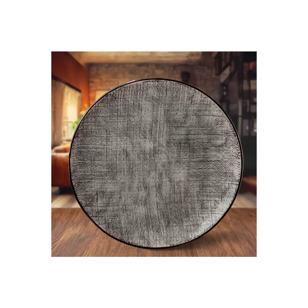 Фото Блюдо сервировочное Elan Gallery Art Village 26.5x26.5 см фарфор цвет коричневый/темно-серый Фото Блюдо сервировочное Elan Gallery Art Village 26.5x26.5 см фарфор цвет коричневый/темно-серый