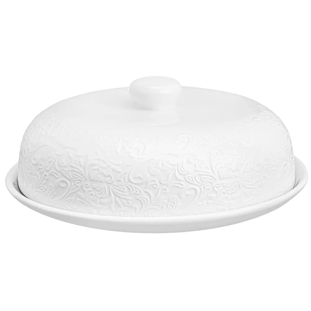 Фото Блюдо сервировочное Elan Gallery Лоза 23x23 см фарфор цвет белый Фото Блюдо сервировочное Elan Gallery Лоза 23x23 см фарфор цвет белый