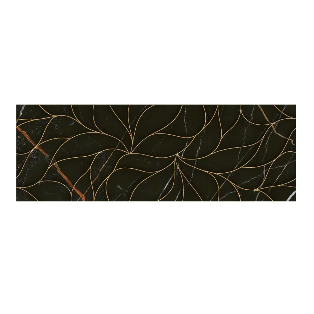 Фото 3 Декор плиточный настенный Eletto ceramica Black&gold 588112002prm 24.2x70см цвет черный Фото 3 Декор плиточный настенный Eletto ceramica Black&gold 588112002prm 24.2x70см цвет черный