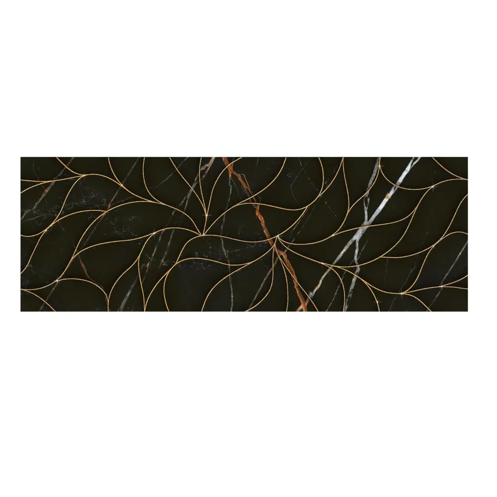 Фото 5 Декор плиточный настенный Eletto ceramica Black&gold 588112002prm 24.2x70см цвет черный Фото 5 Декор плиточный настенный Eletto ceramica Black&gold 588112002prm 24.2x70см цвет черный