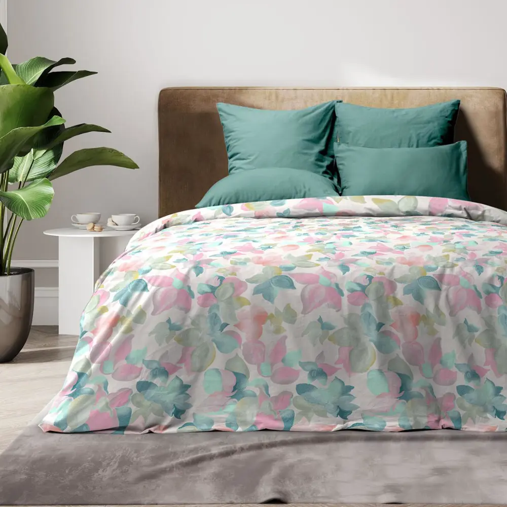 Фото Комплект постельного белья Wenge Tenderness 1.5-спальный сатин белый