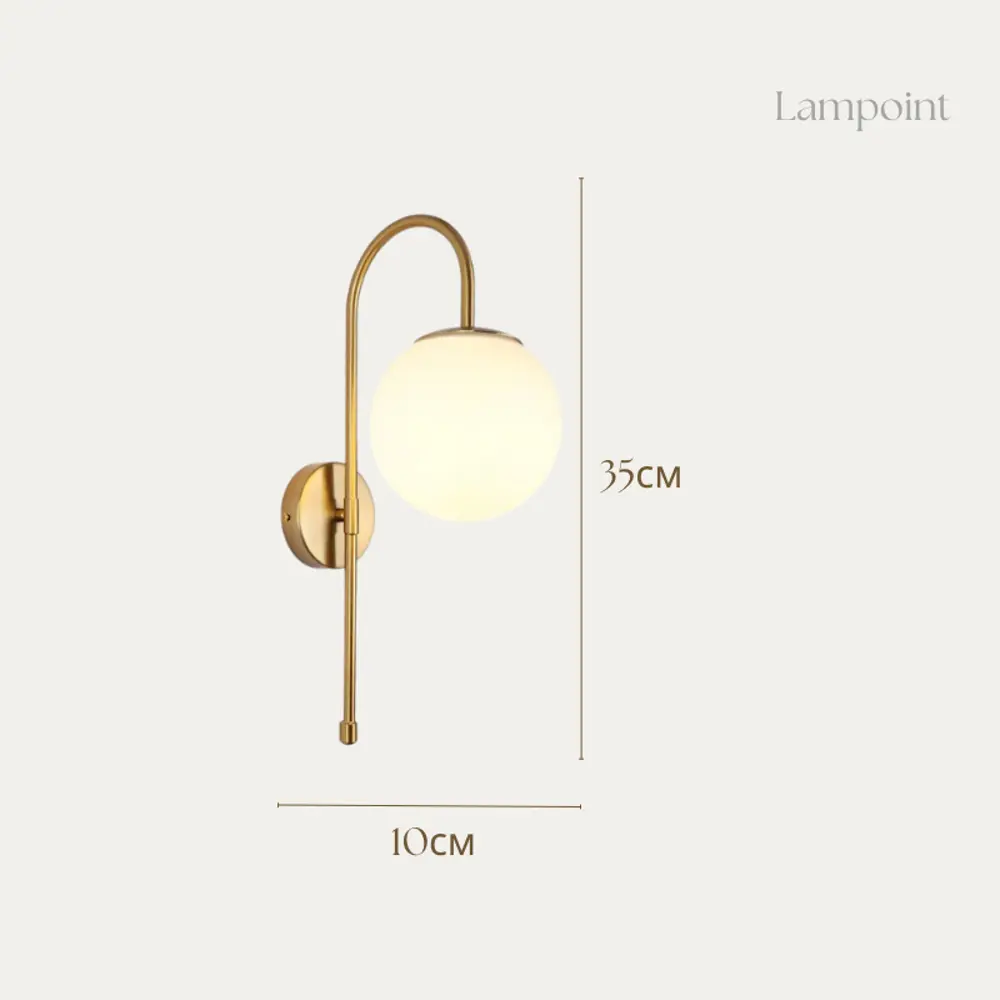 Фото 2 Настенный светильник Lampoint Современная коллекция Yq-bd-2 цвет золото Фото 2 Настенный светильник Lampoint Современная коллекция Yq-bd-2 цвет золото