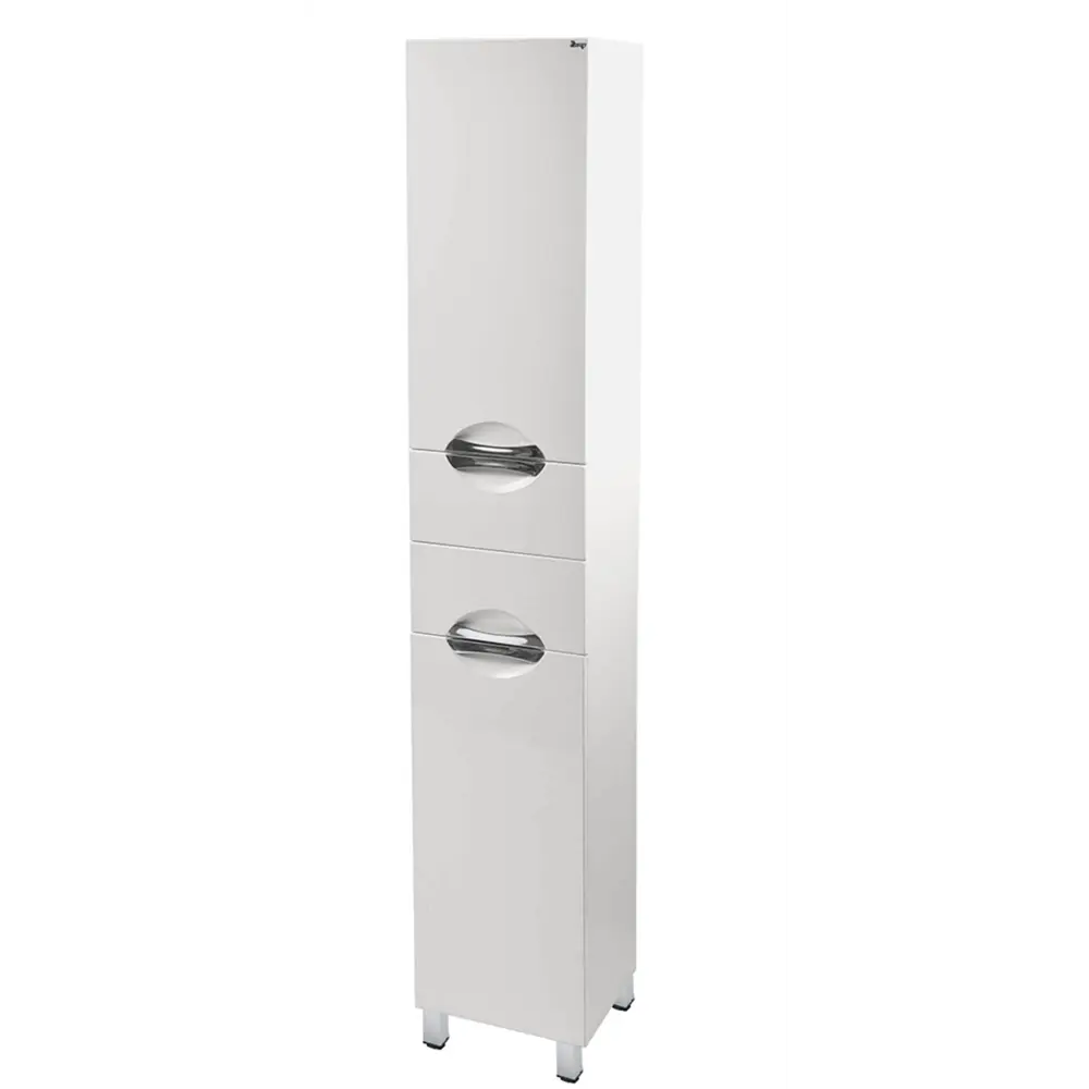 Фото 4 Пенал напольный Emmy Милли 35 см с 2 ящиками правый цвет белый Фото 4 Пенал напольный Emmy Милли 35 см с 2 ящиками правый цвет белый