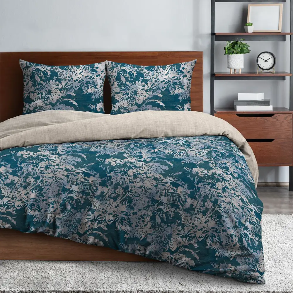 Фото Комплект постельного белья Wenge Palazzo di papiro 896826 2-спальный бязь темно-синий Фото Комплект постельного белья Wenge Palazzo di papiro 896826 2-спальный бязь темно-синий