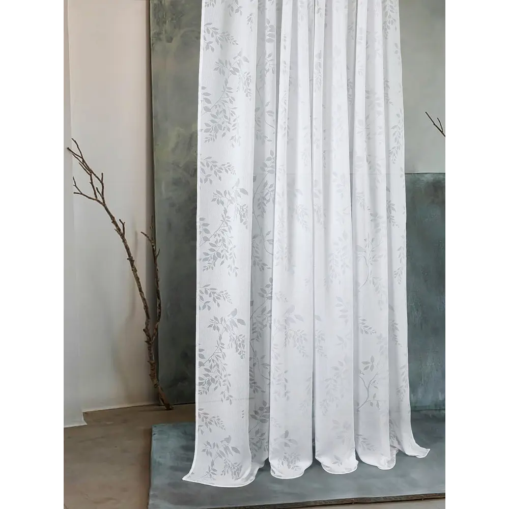 Фото 3 Тюль на шторной ленте AT Home Милози-96 300x260 см цвет белый, бежевый Фото 3 Тюль на шторной ленте AT Home Милози-96 300x260 см цвет белый, бежевый