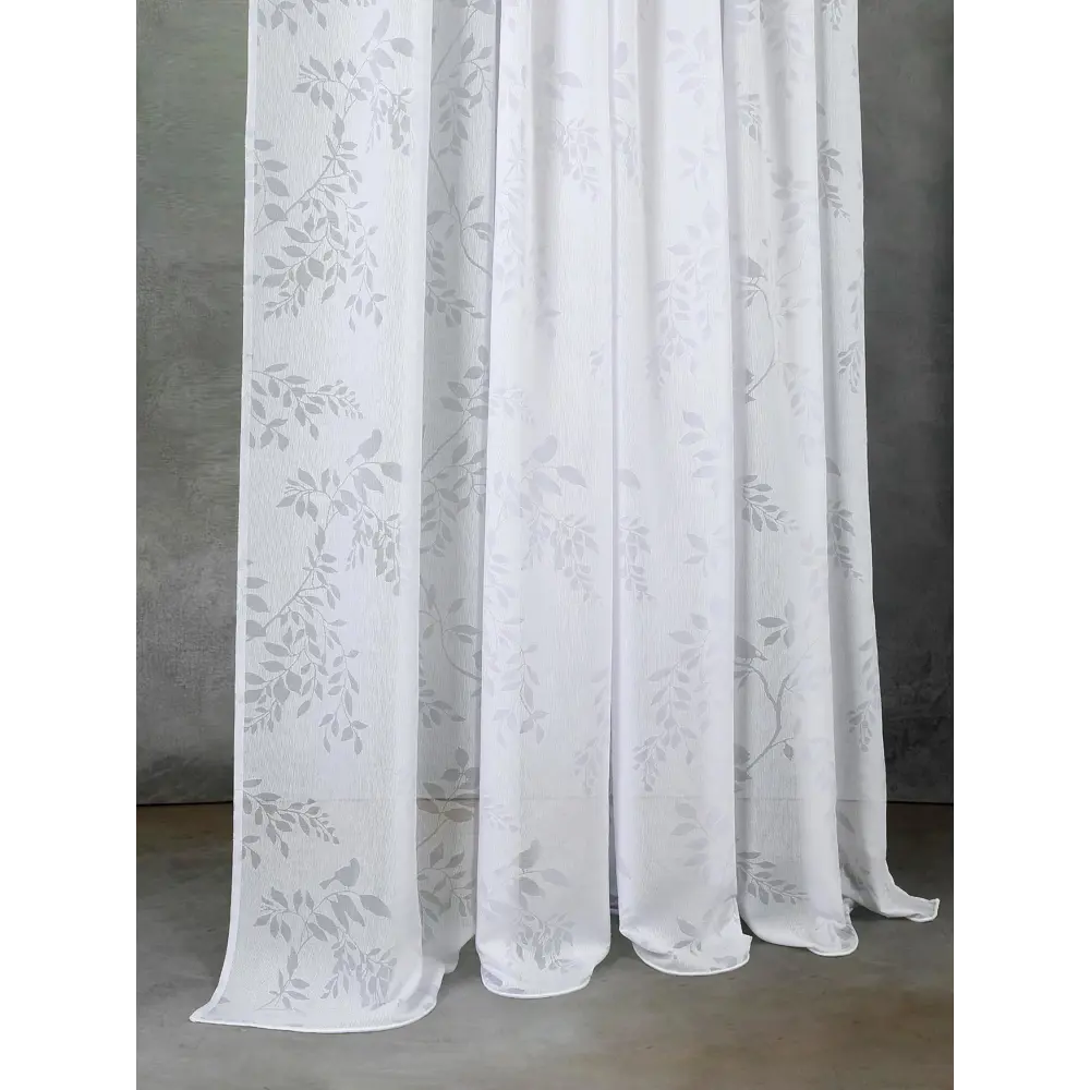 Фото 2 Тюль на шторной ленте AT Home Милози-96 300x260 см цвет белый, бежевый