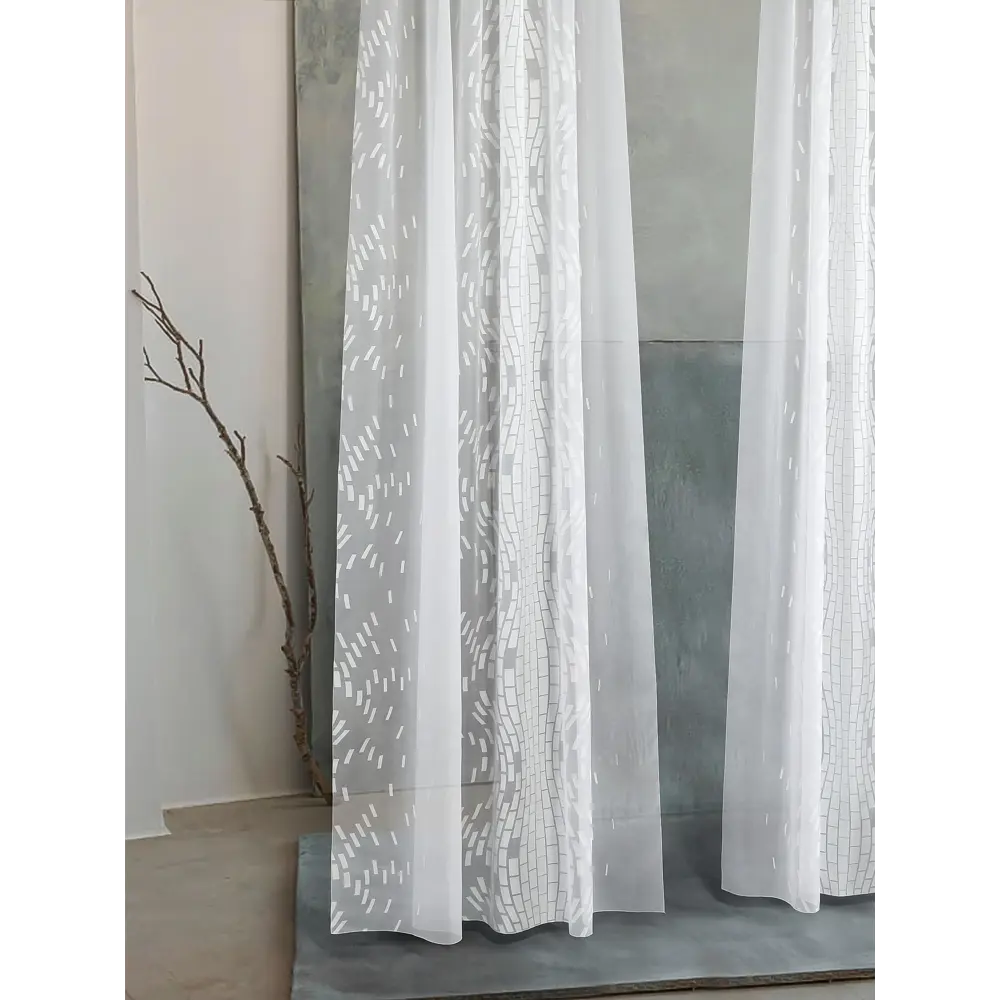 Фото 2 Тюль на шторной ленте AT Home Лутами-03 150x310 см цвет белый Фото 2 Тюль на шторной ленте AT Home Лутами-03 150x310 см цвет белый