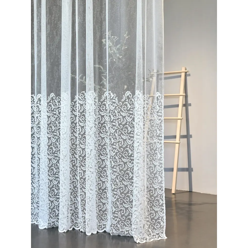 Фото 2 Тюль на шторной ленте At Home Томниц-166 300x240 см цвет белый