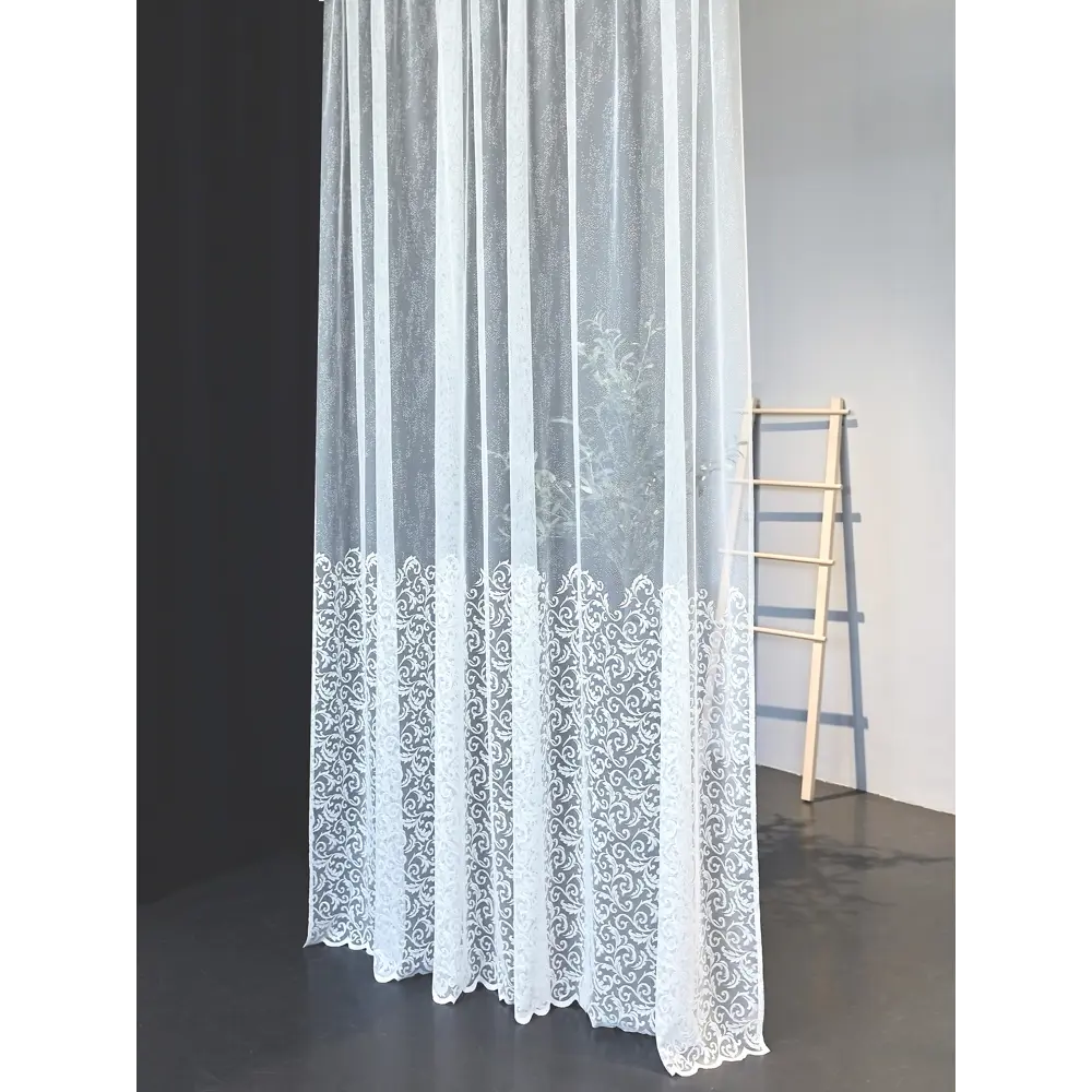 Фото 4 Тюль на шторной ленте At Home Томниц-166 300x240 см цвет белый