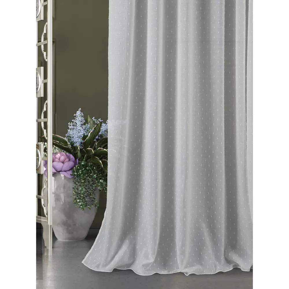 Фото 5 Тюль на шторной ленте At Home Томниц-163 300x290 см цвет белый