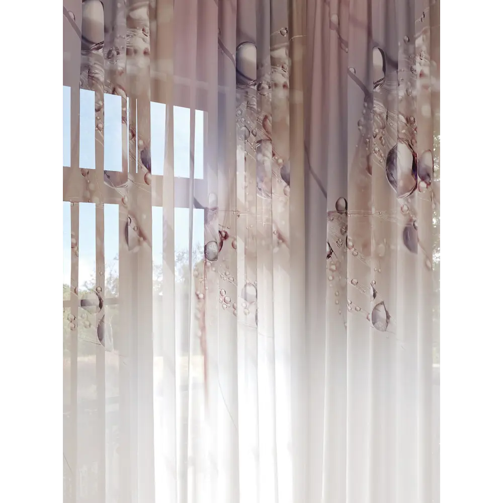 Фото 2 Тюль на шторной ленте At Home Микторс 150x260 см цвет белый Фото 2 Тюль на шторной ленте At Home Микторс 150x260 см цвет белый