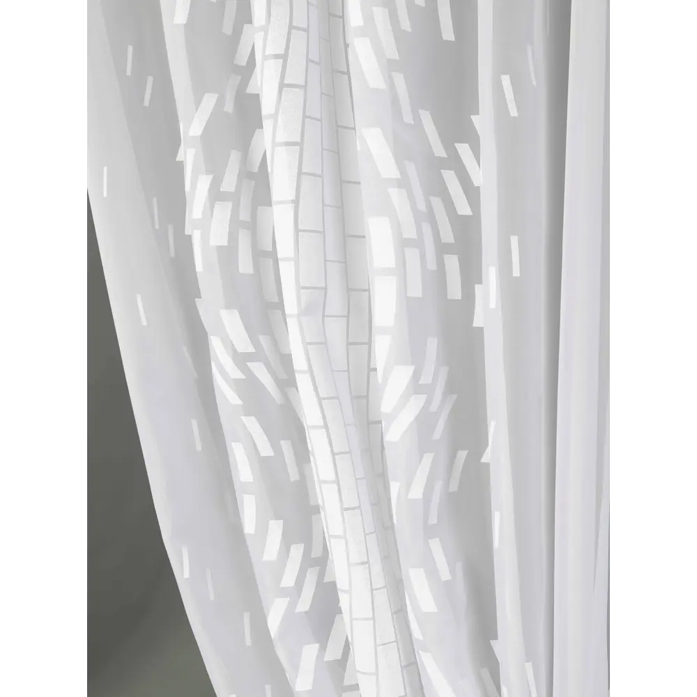 Фото 3 Тюль для кухни на шторной ленте At Home Мулита-02 145x170 см цвет белый