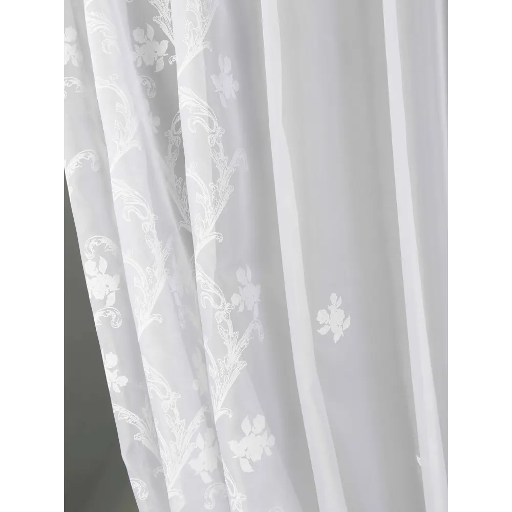 Фото 3 Тюль для кухни на шторной ленте At Home Мулита-03 145x170 см цвет белый