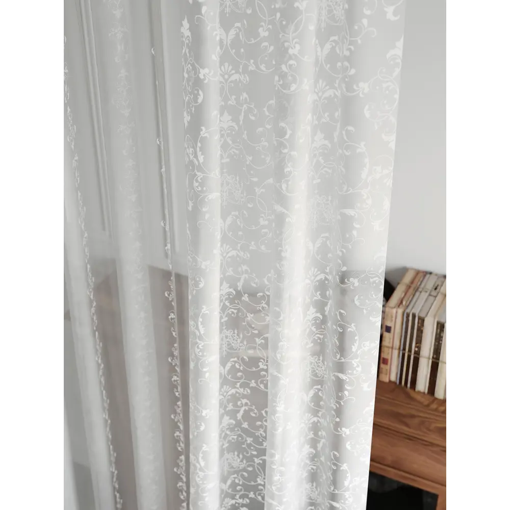 Фото 11 Тюль на шторной ленте At Home Лорелис-07 300x230 см цвет белый Фото 11 Тюль на шторной ленте At Home Лорелис-07 300x230 см цвет белый