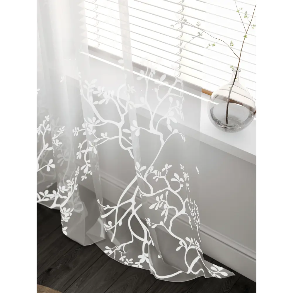 Фото 5 Тюль на шторной ленте At Home Лорелис-05 300x230 см цвет белый Фото 5 Тюль на шторной ленте At Home Лорелис-05 300x230 см цвет белый