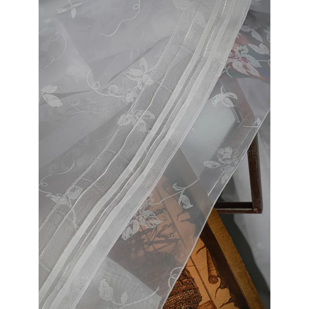 Фото 18 Тюль на шторной ленте At Home Лорелис-14 300x230 см цвет белый Фото 18 Тюль на шторной ленте At Home Лорелис-14 300x230 см цвет белый