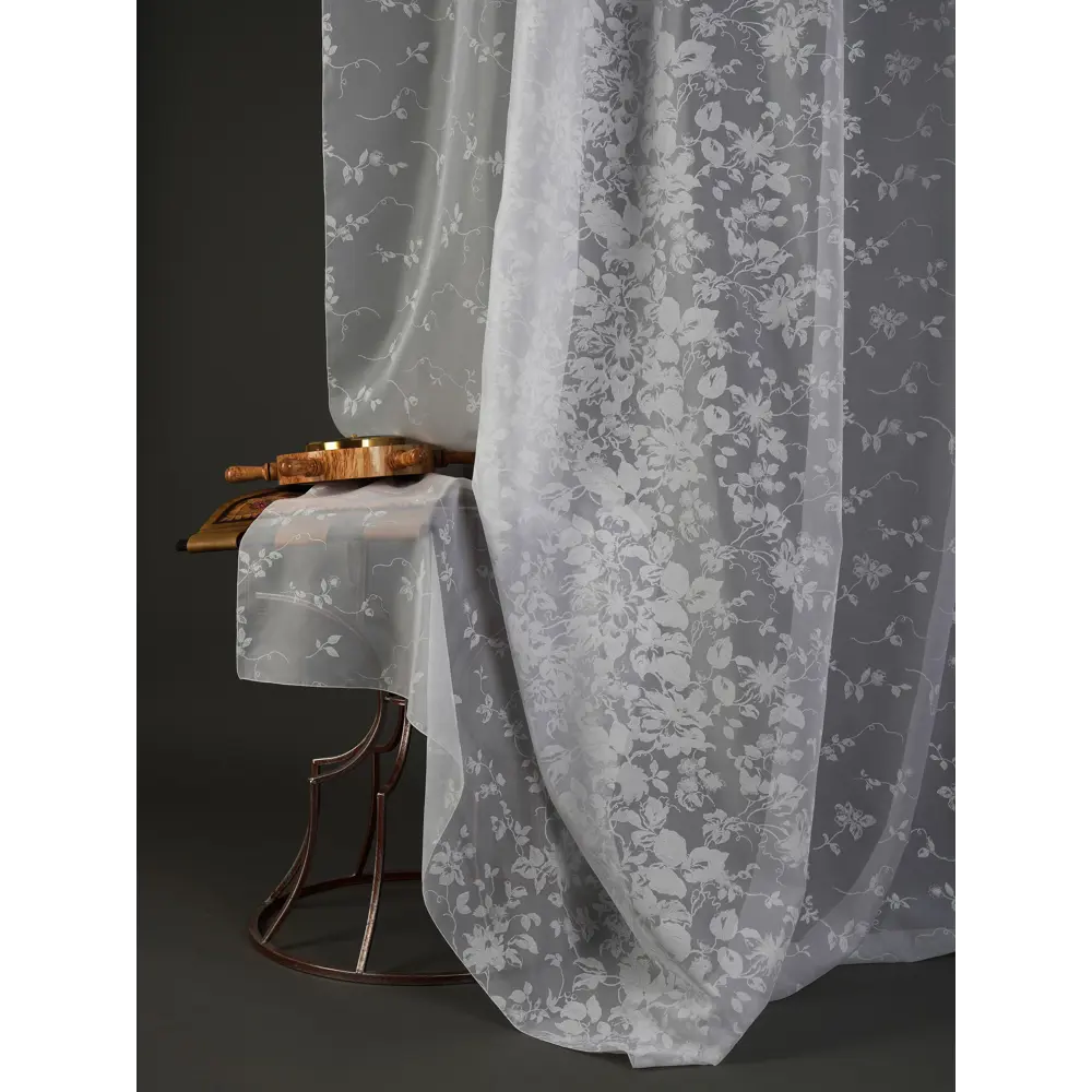 Фото 11 Тюль на шторной ленте At Home Лорелис-14 300x230 см цвет белый Фото 11 Тюль на шторной ленте At Home Лорелис-14 300x230 см цвет белый