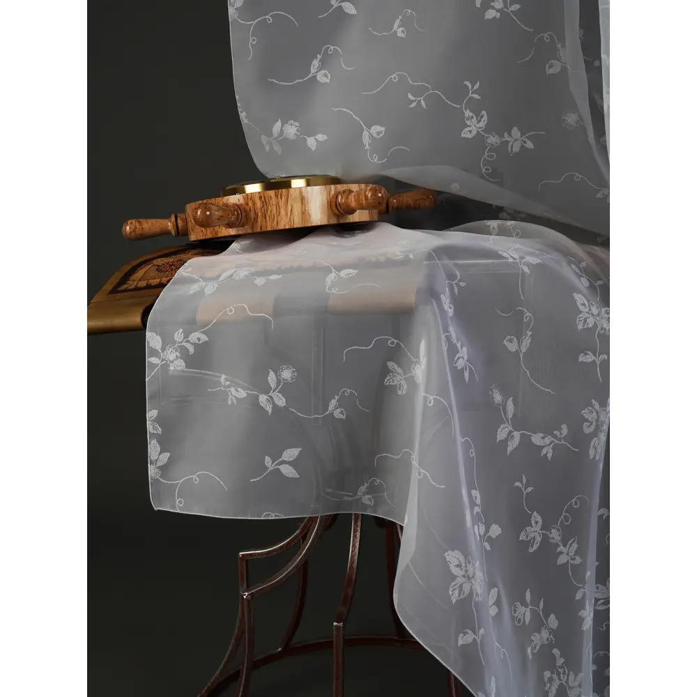 Фото 10 Тюль на шторной ленте At Home Лорелис-14 300x230 см цвет белый Фото 10 Тюль на шторной ленте At Home Лорелис-14 300x230 см цвет белый