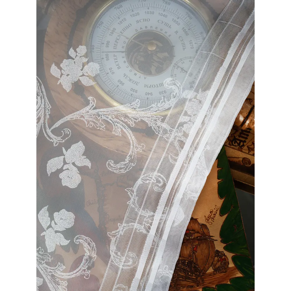 Фото 16 Тюль на шторной ленте At Home Лорелис-06 300x230 см цвет белый