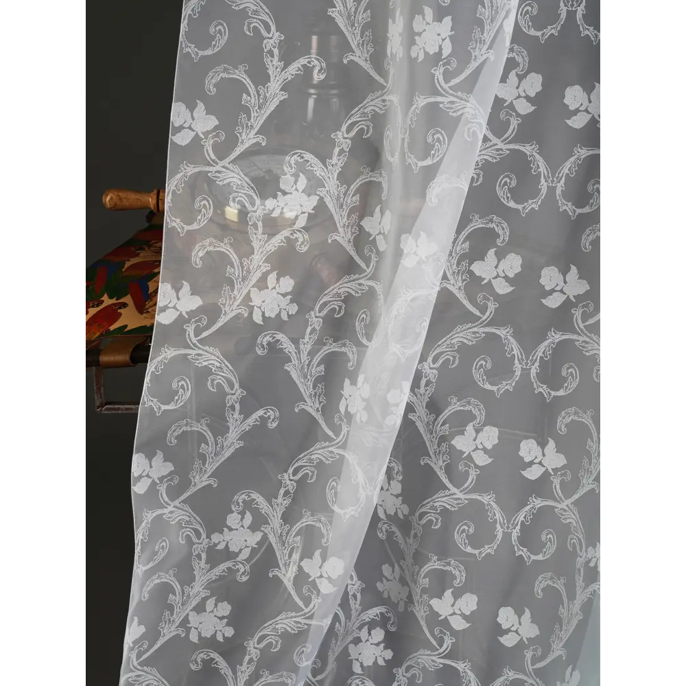Фото 10 Тюль на шторной ленте At Home Лорелис-06 300x230 см цвет белый