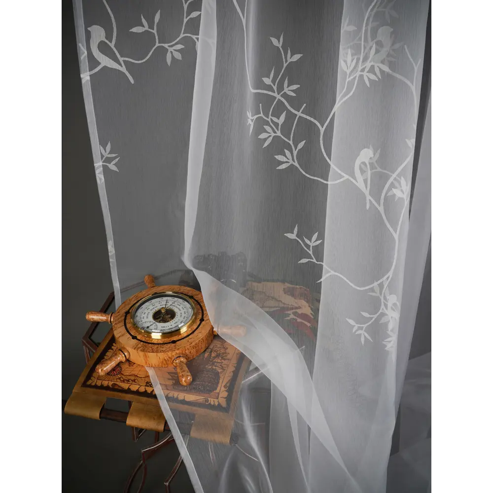 Фото 11 Тюль на шторной ленте At Home Лорелис-04 300x270 см цвет белый Фото 11 Тюль на шторной ленте At Home Лорелис-04 300x270 см цвет белый