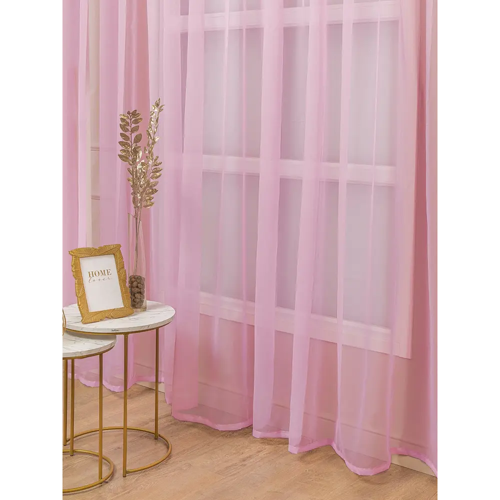 Фото Тюль на шторной ленте Amore Mio Однотонная вуаль 6PL lux 400x270 см цвет розовый Фото Тюль на шторной ленте Amore Mio Однотонная вуаль 6PL lux 400x270 см цвет розовый