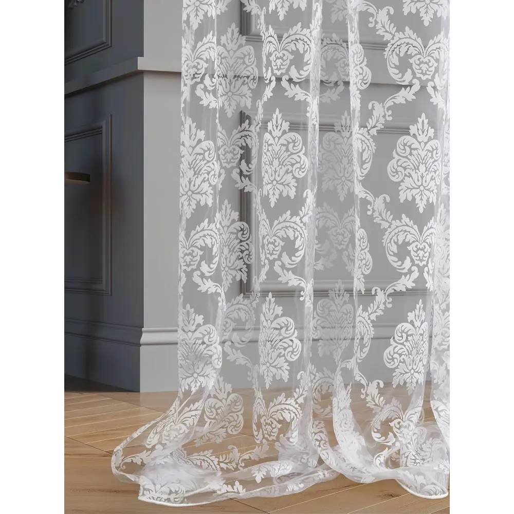 Фото 2 Тюль на шторной ленте At Home Тефида-99 300x280 см цвет белый Фото 2 Тюль на шторной ленте At Home Тефида-99 300x280 см цвет белый