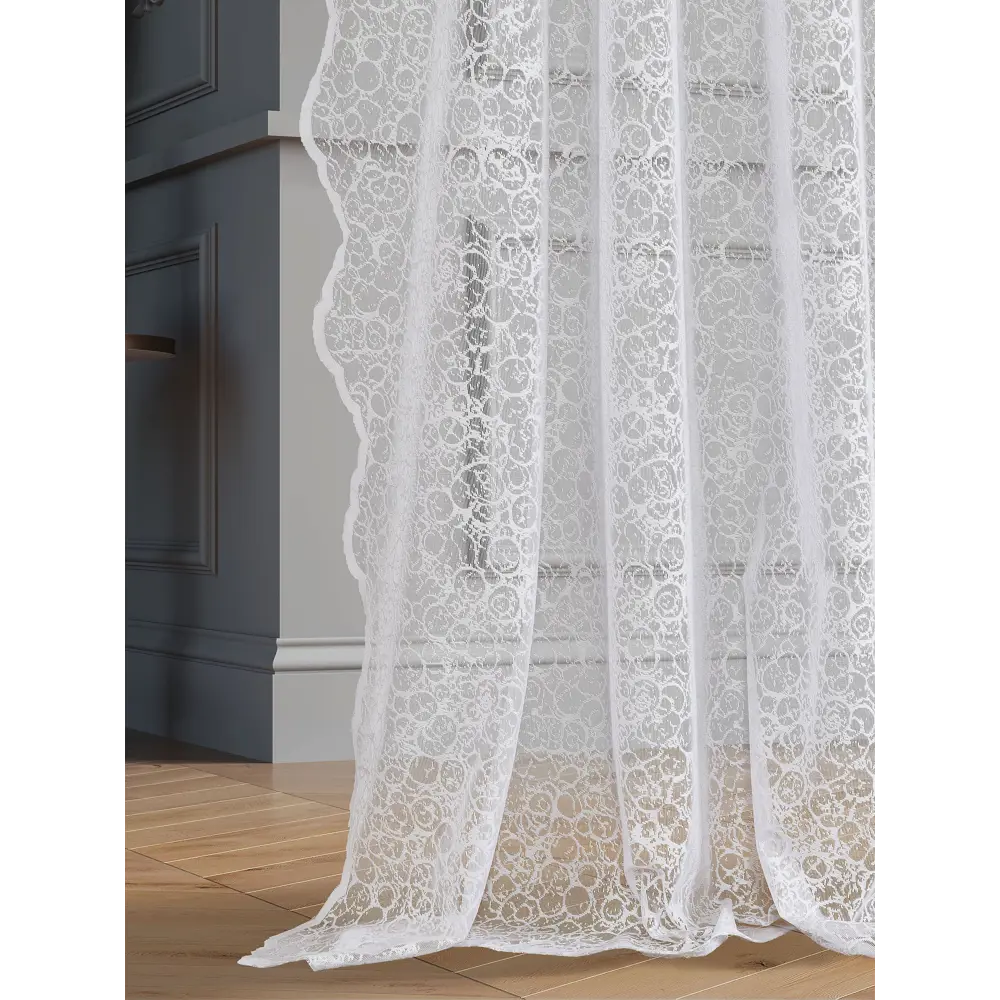 Фото 2 Тюль на шторной ленте At Home Рунаи-59 300x290 см цвет белый Фото 2 Тюль на шторной ленте At Home Рунаи-59 300x290 см цвет белый