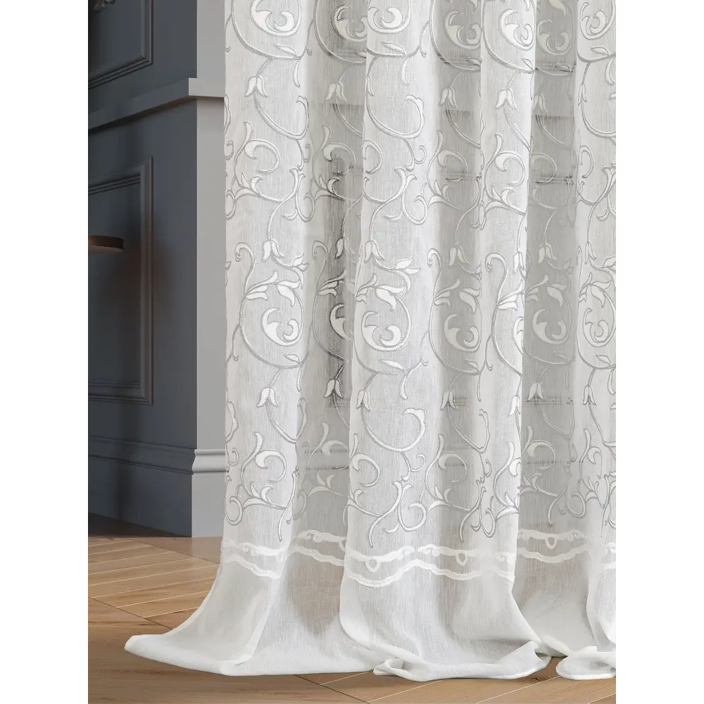 Фото 2 Тюль на шторной ленте At Home Дроу-19 300x250 см цвет белый Фото 2 Тюль на шторной ленте At Home Дроу-19 300x250 см цвет белый