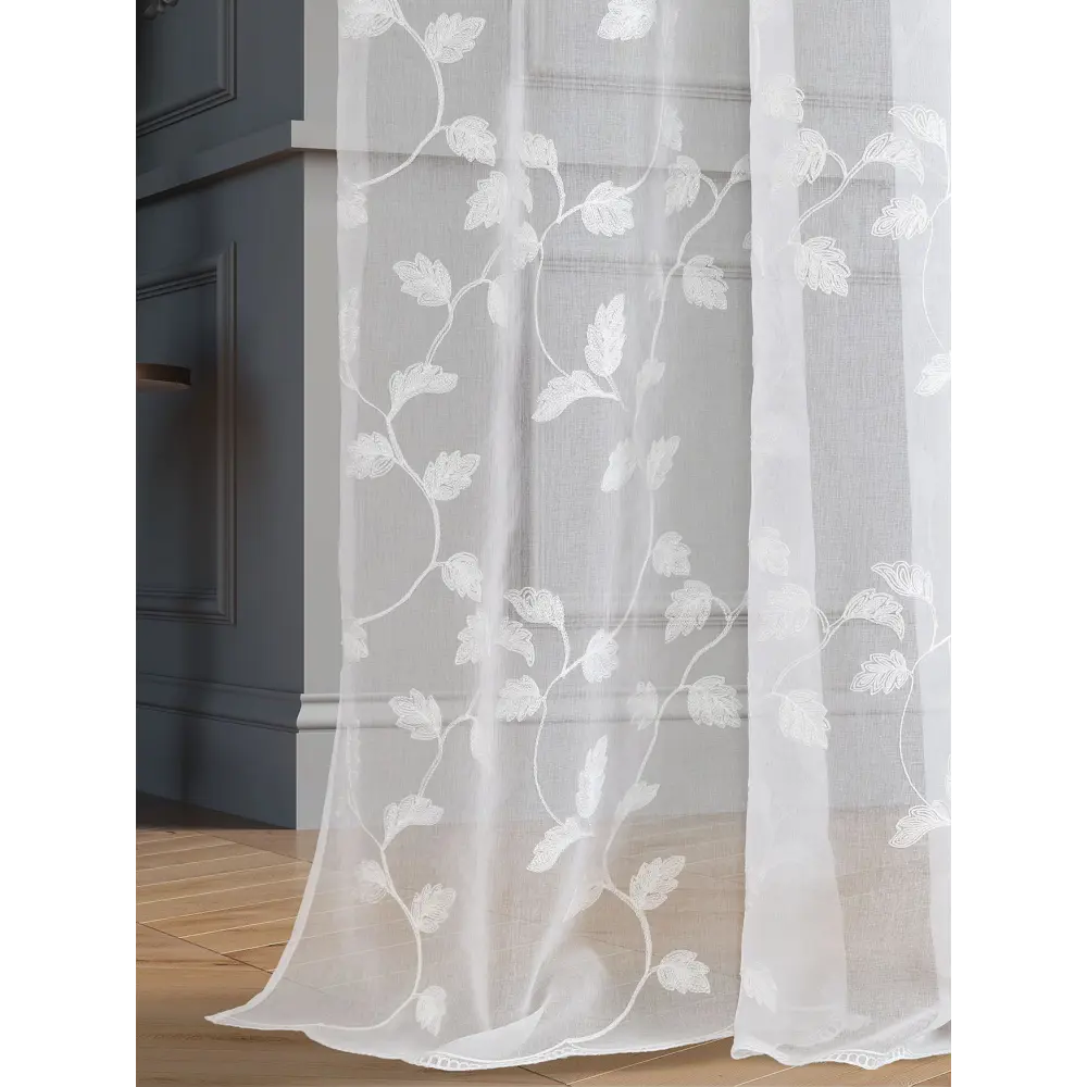 Фото 2 Тюль на шторной ленте At Home Дроу-24 300x250 см цвет белый Фото 2 Тюль на шторной ленте At Home Дроу-24 300x250 см цвет белый