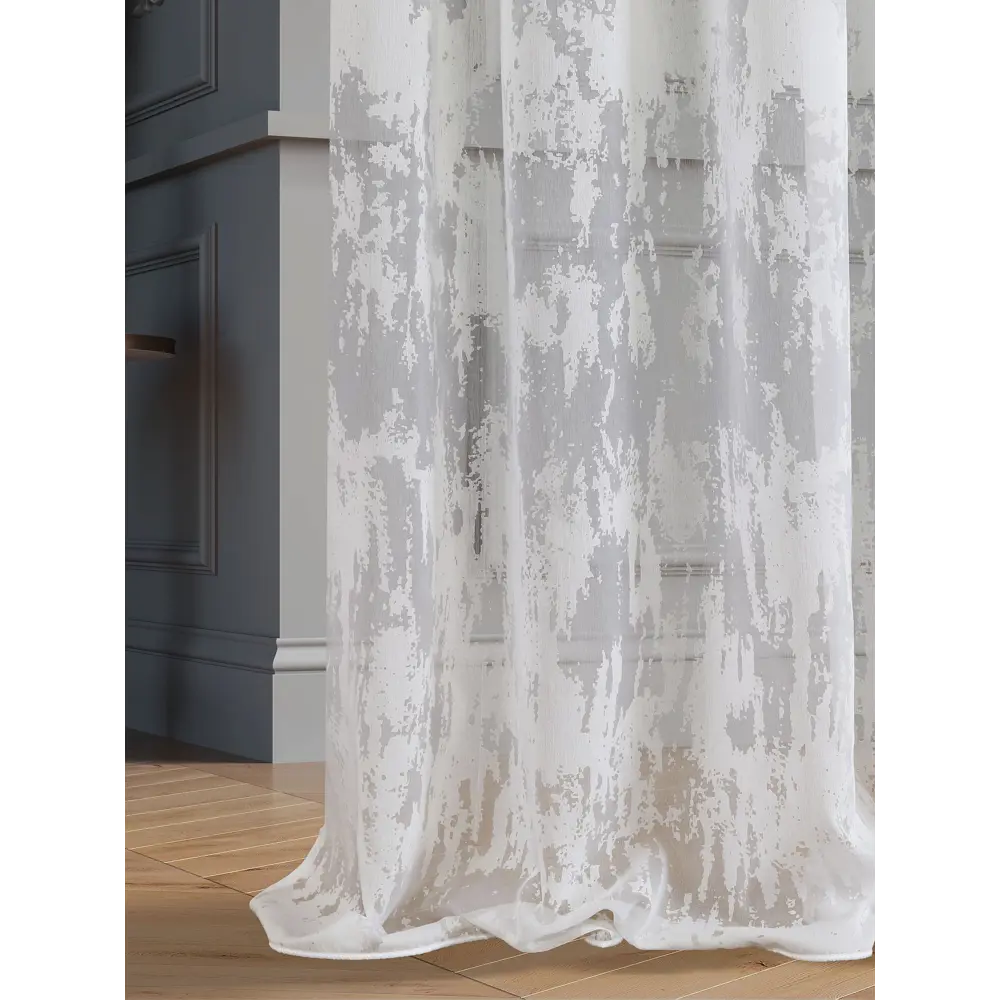 Фото 2 Тюль на шторной ленте At Home Руни-39 150x300 см цвет белый Фото 2 Тюль на шторной ленте At Home Руни-39 150x300 см цвет белый