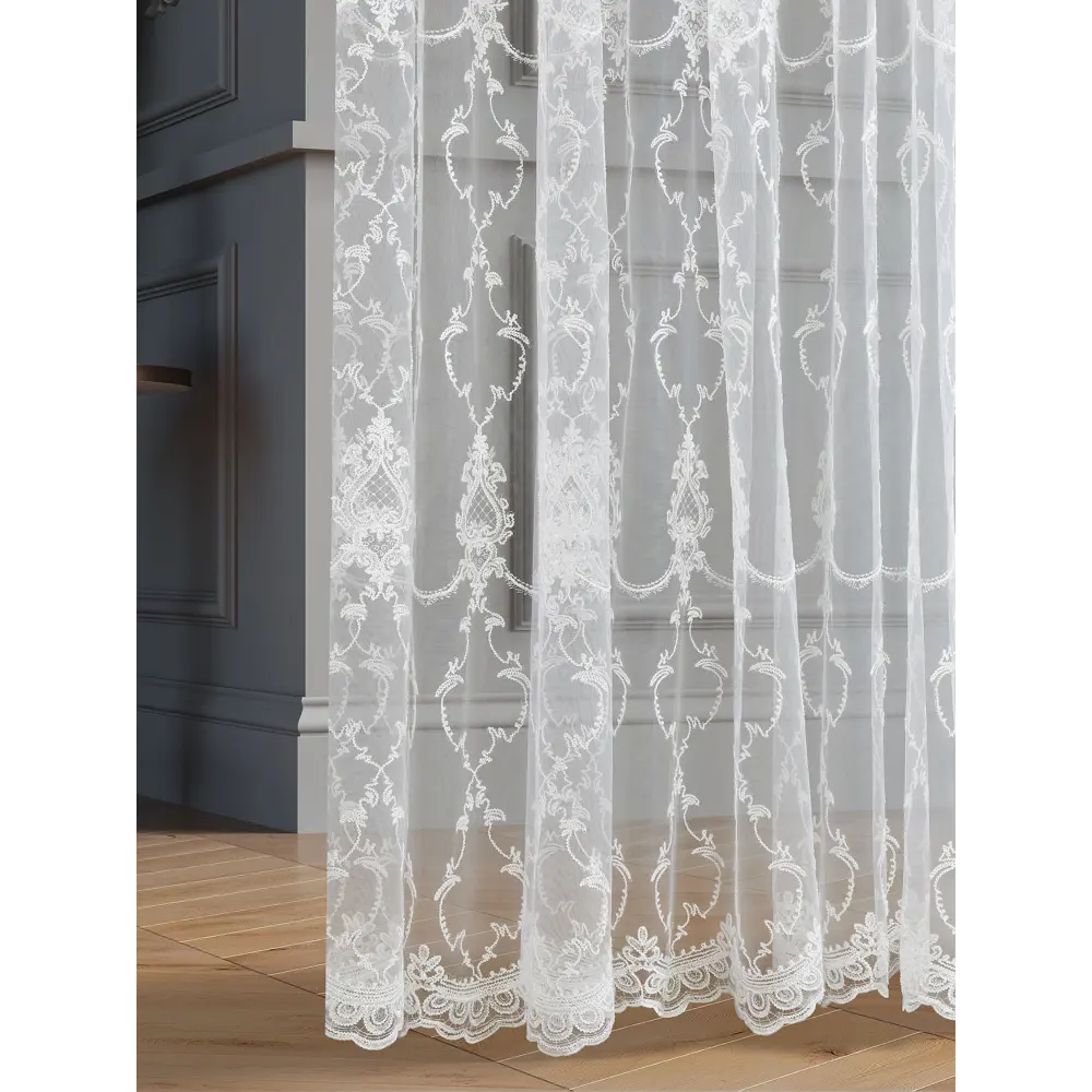 Фото 2 Тюль на шторной ленте At Home Деспина-13 150x270 см цвет белый