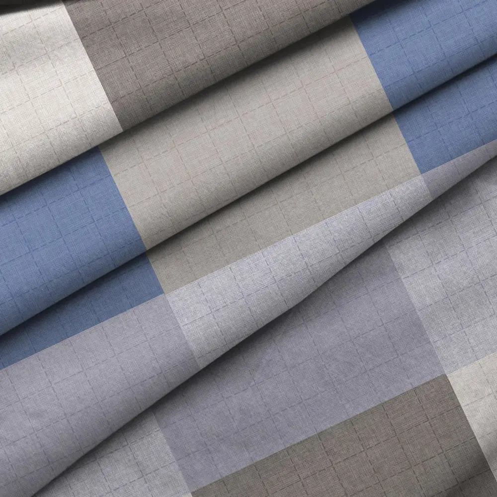 Фото 4 Комплект постельного белья Wenge евро перкаль сине-серый