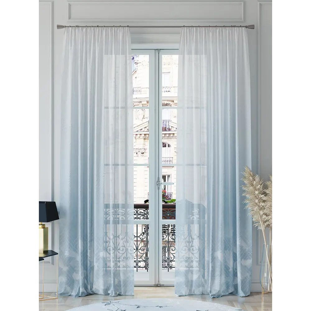 Фото 2 Тюль на шторной ленте At Home Минтренс 150x260 см цвет белый Фото 2 Тюль на шторной ленте At Home Минтренс 150x260 см цвет белый