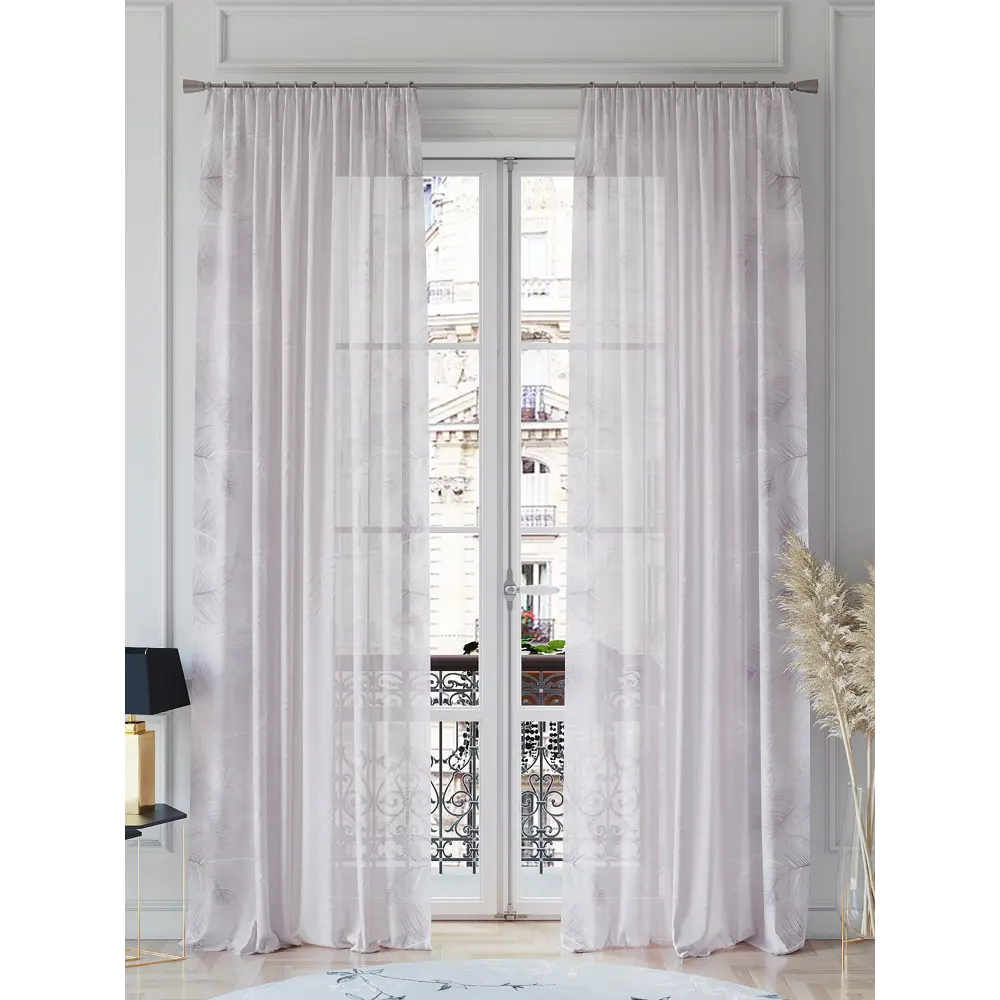Фото 2 Тюль на шторной ленте At Home Рилирнес 150x260 см цвет белый Фото 2 Тюль на шторной ленте At Home Рилирнес 150x260 см цвет белый