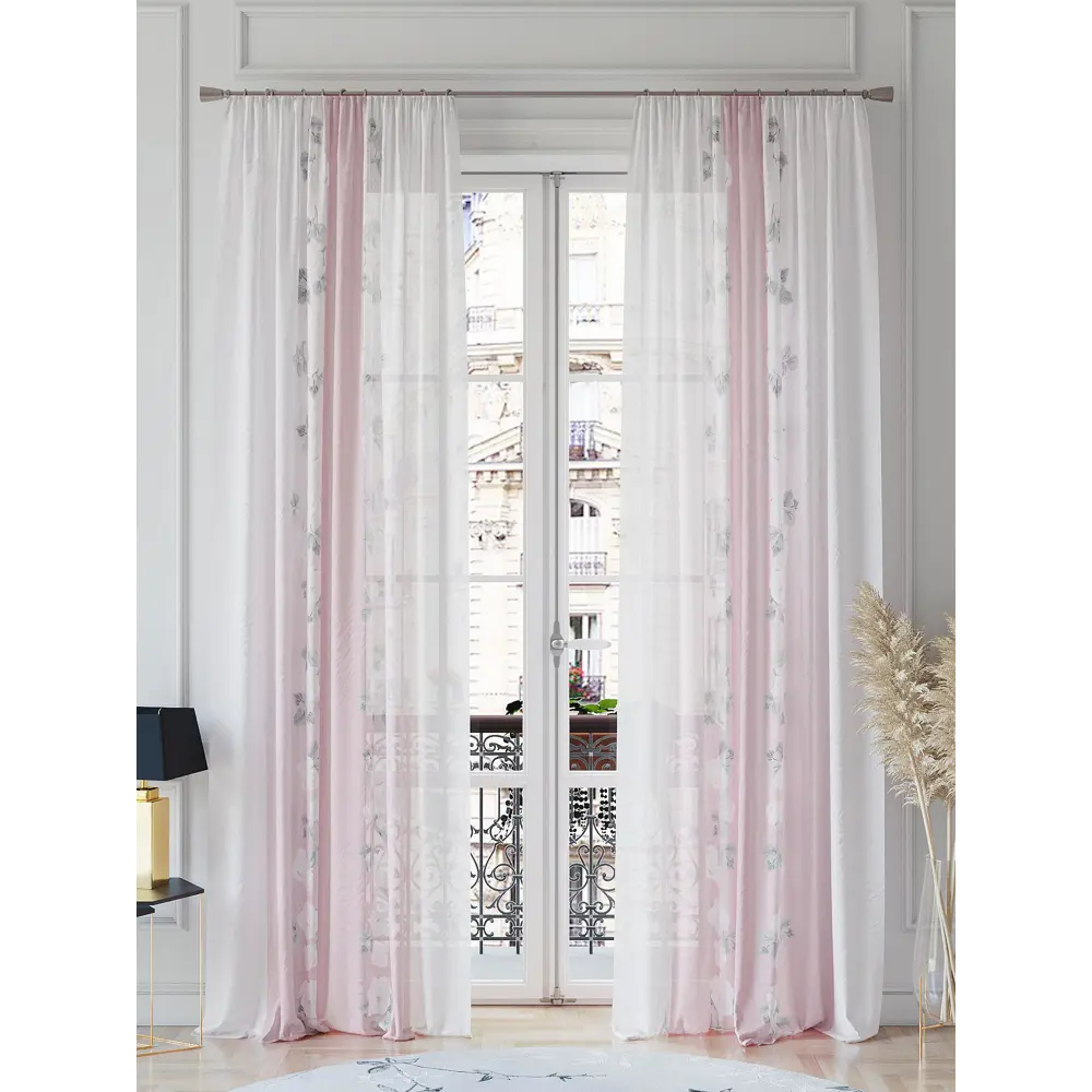 Фото 2 Тюль на шторной ленте At Home Митенкис 150x260 см цвет белый Фото 2 Тюль на шторной ленте At Home Митенкис 150x260 см цвет белый